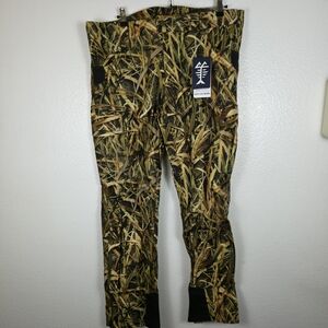 BASSDASH Walker Men's Waterproof Hunting Pants Silent Fabric Size 38W/32L